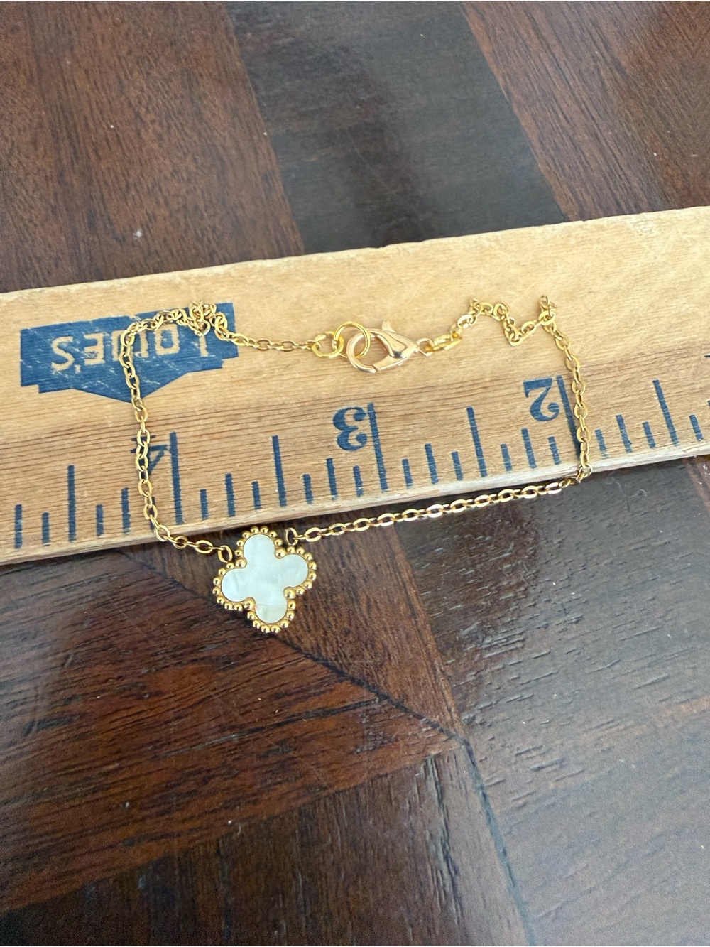 Gold Plated Clover Bracelet